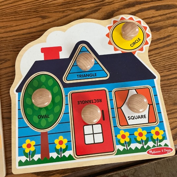 Melissa & Doug Bundle of 2 Wooden Puzzles Ages 12 months to 2 EUC - Picture 10 of 12